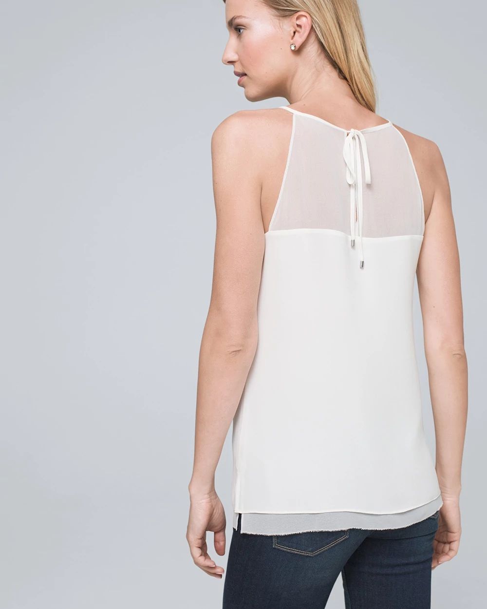 Believing The Lies Halter Top White